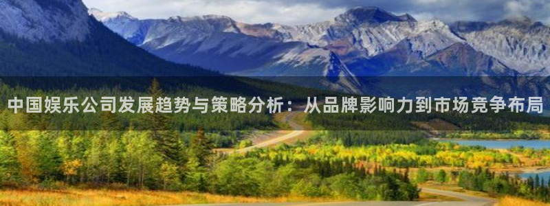 bg大游娱乐官网：中国娱乐公司发展趋势与策略分析：从品牌影响力到市场竞争布局