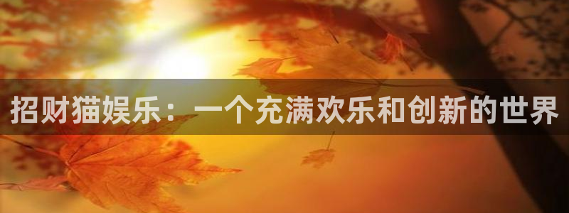 bg大游集团：招财猫娱乐：一个充满欢乐和创新的世界